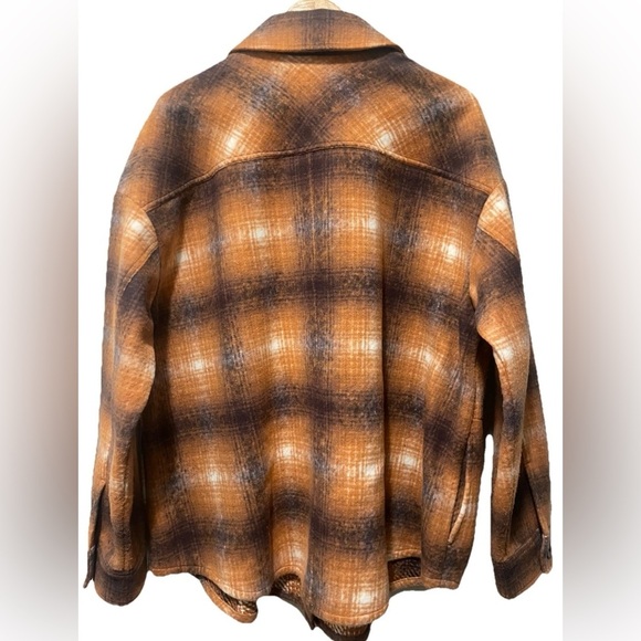 J.Jill Evermore Plaid Flannel Shacket Women 2X Cozy Button Front Fall Layer - Picture 7 of 9